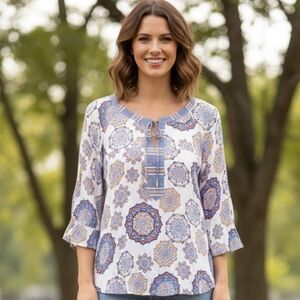 Bohemian hippie blouse 20 in pit to pit